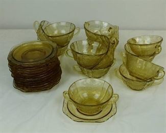Yellow Depression Glass Set