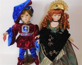 Collectible Porcelain Renaissance Doll Set