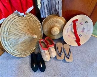 Japanese Hats and Shoes