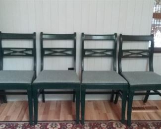 hunter green dining chairs
