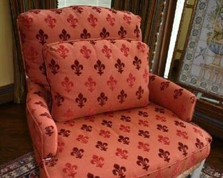 BEAUTIFUL CUSTOM UPHOLSTERED ARMCHAIR (1 OF 4)