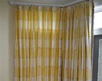 CUSTOM DRAPERY IN MASTER BEDROOM- 4 PANELS 96” IN LENGTH