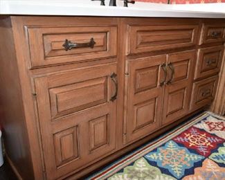 VANITY IN HALF BATH NEAR KITCHEN