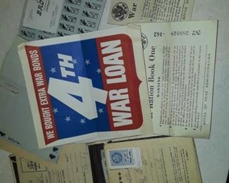 War Ration Books.