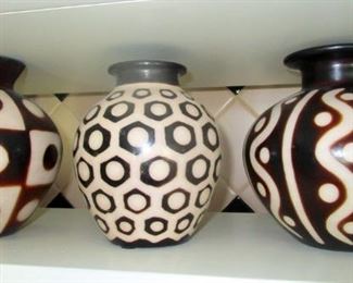 Peruvian. Signed reproductions of Moche period ceramic