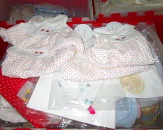 Pimo cotton baby clothes. New in wrappers imported from Peru