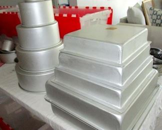 Wilton professional baker's cake pans.