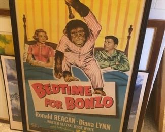 VINTAGE BEDTIME FOR BONZO MOVIE POSTER