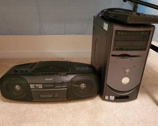 Boom Box and Dell Computer (Minus HD)