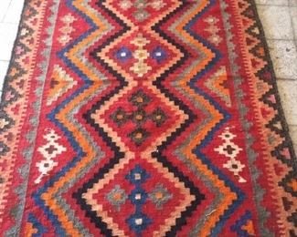 This new Persian Kilim has been made in the city of Seneh. Made with 100% natural wool, vegetable dyed and knotted by hand. This fine quality Kilim is one of the kind.