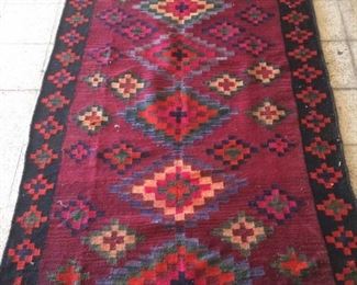 This new Persian Kilim has been made in the city of Seneh. Made with 100% natural wool, vegetable dyed and knotted by hand. This fine quality Kilim is one of the kind.