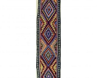 This new Persian Kilim has been made in the city of Seneh. Made with 100% natural wool, vegetable dyed and knotted by hand. This fine quality Kilim is one of the kind.