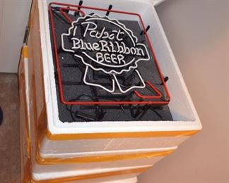 Neon beer signs (new in box)...more pics coming as we set up!