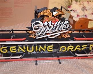 Miller Beer neon sign