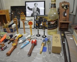 great selection of beer taps!