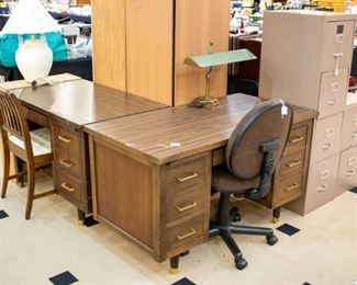 Two highly old, but functional desks.