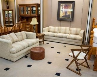 Couch, loveseat, ottoman, and very cool Drexel Chair!