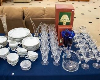 Some really beautiful crystal stemware.