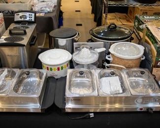 Crock Pots, Fry Daddy! The Dehydrator is not available.