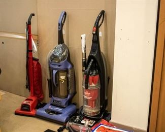 Dirt Devil, Hoover Windtunnel, Bissell Powerclean Vacuums.