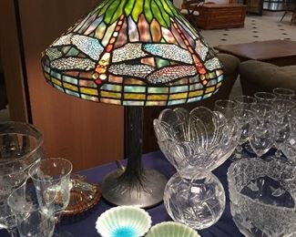 Tiffany Style Dragonfly Lamp - two bulb - two switch!