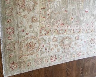 RUGS BY SAGA, 10X14 HAND KNOT, NEW ZEALAND WOOL ,TAUPE & SAND