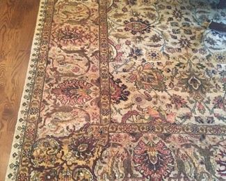 RUGS BY SAGA, 10X14 HAND KNOT, NEW ZEALAND WOOL ,IVORY & TAN