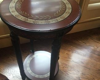 2 TIER ROUND END TABLE