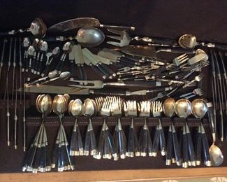 BRASS & HORN FLATWARE, FROM SIAM, 1955