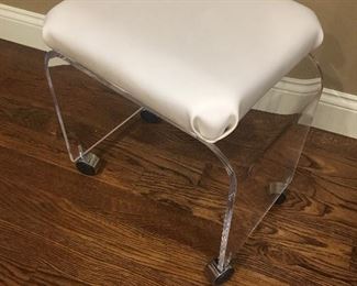 ACRYLIC VANITY STOOL