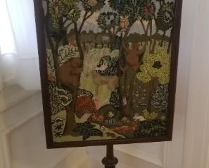 Fireplace stitched screen