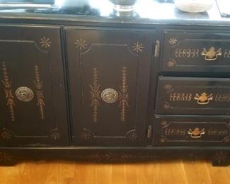 Black ebony cabinet