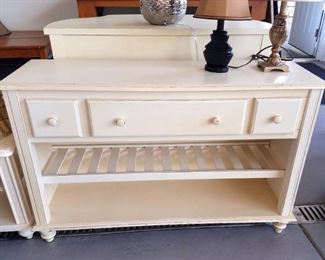 Ballard Designs white painted TV stand/entry table