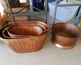 Copper tubs...sorry these were taken back by homeowner 