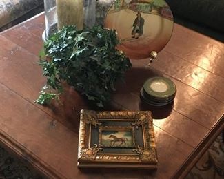 Coffee table and accessories