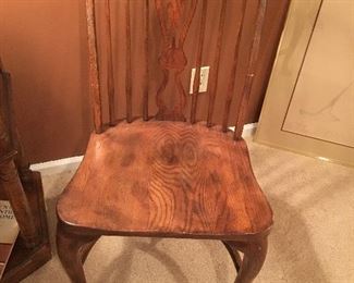 Bow back chairs oak