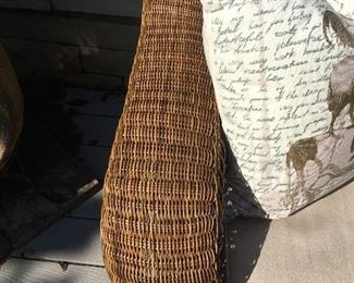 Details of wicker.  Stored inside for the winters