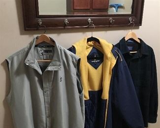 Outdoor wear- mirrored hall coat rack