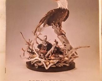 "Boehm Porcelain" pictorial book featuring  limited issue  of " Symbol of Freedom Eagle and Nest"  year of 1982.