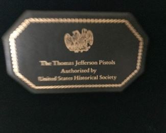 "Thomas Jefferson Pistols" Authorized by  United States Historical Society"