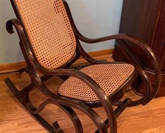Childs Caned Rocking Chair