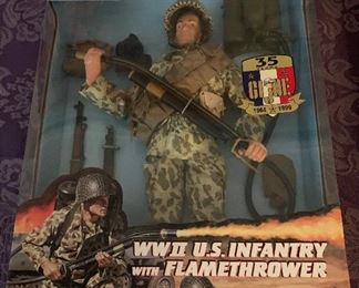 GI JOE WWII U.S. Infantry with Flamethrower