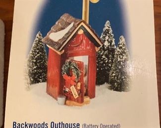 Backwoods Outhouse Dept 56 Snow Village