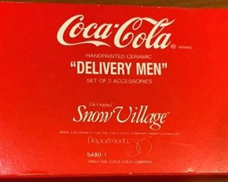 Snow Village Coca Cola Delivery Men