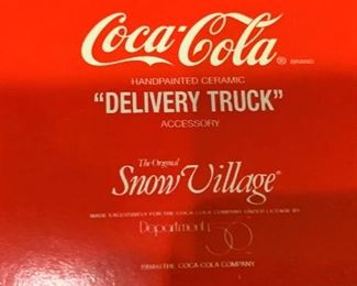 Snow Village Coca Cola Delivery Truck