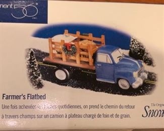 Farmer's Flatbed Snow Village