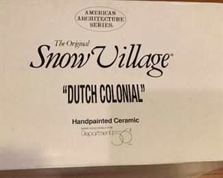 Snow Village Dutch Colonial