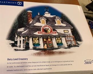 Dairy Land Creamery Snow Village