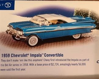 1959 Chevrolet Impala Convertible Dept 56 Classic Car