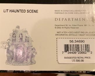 Lit Haunted Scene Dept 56